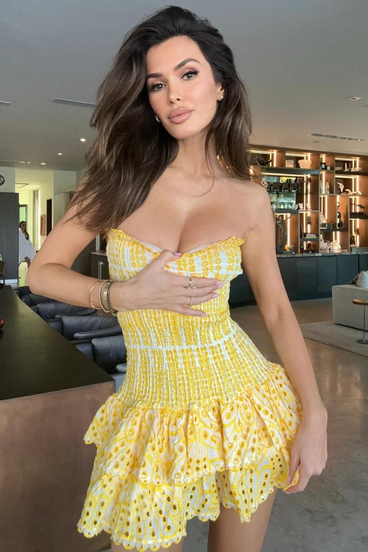 Monaco Mini Dress- Yellow - Angel Lane Clothing