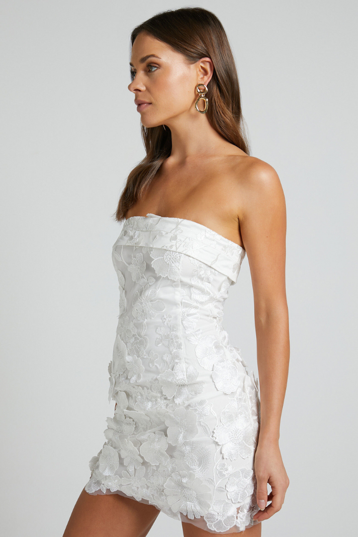 Swifty Mini Dress- White - Angel Lane Clothing