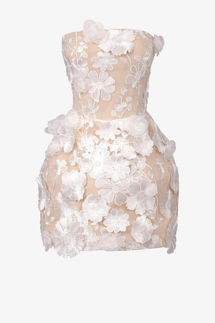 Taylor Corset Mini-Ivory - Angel Lane Clothing