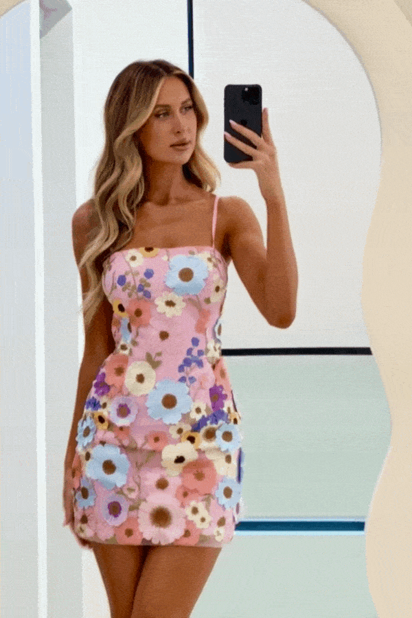 Taylor Mini Dress- Pink - Angel Lane Clothing
