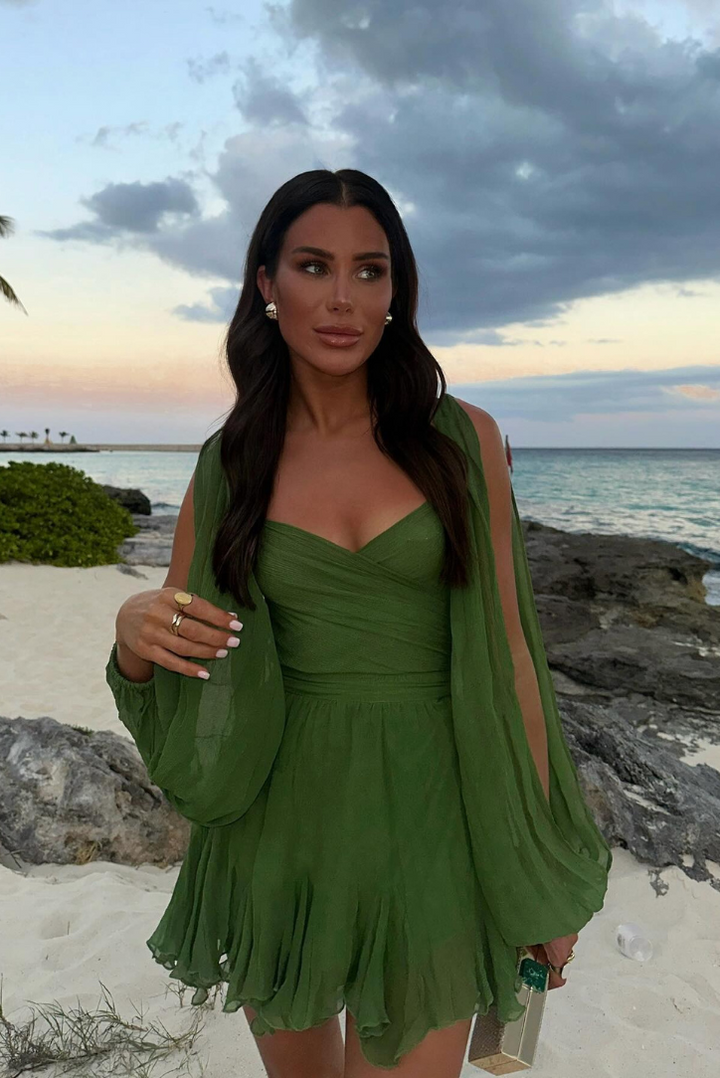 Vida Mini Dress- Olive - Angel Lane Clothing